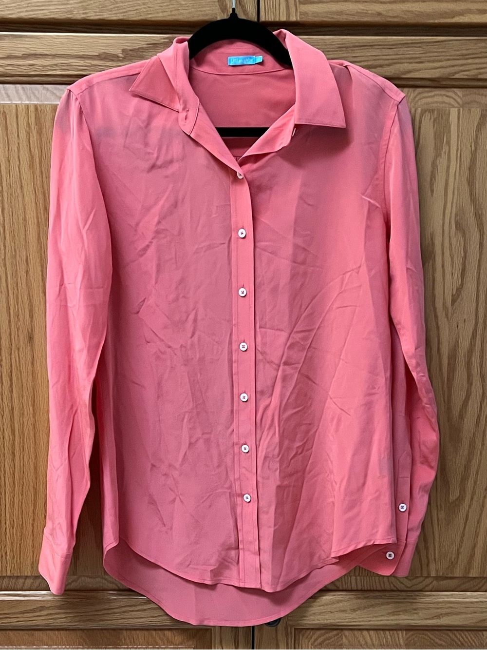 J. McLaughlin Coral Button-Up Shirt, GUC, Size XS